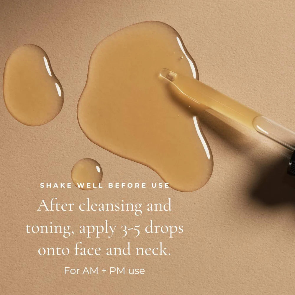 Lightweight texture of Le Mieux EGF-DNA Serum showing clear hydrating formula that absorbs quickly into skin.