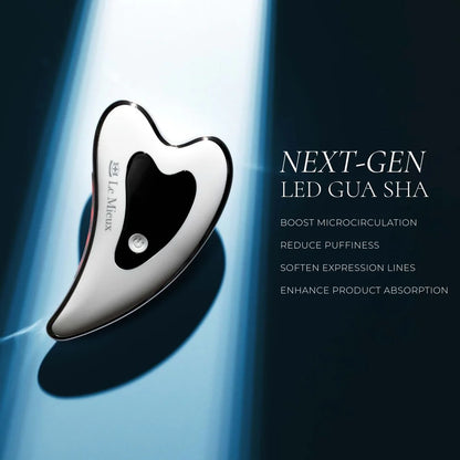 Le Mieux Gua Sha ThermaLift next-generation gua sha tool with LED light, microvibrations, and thermal therapy for advanced facial sculpting.