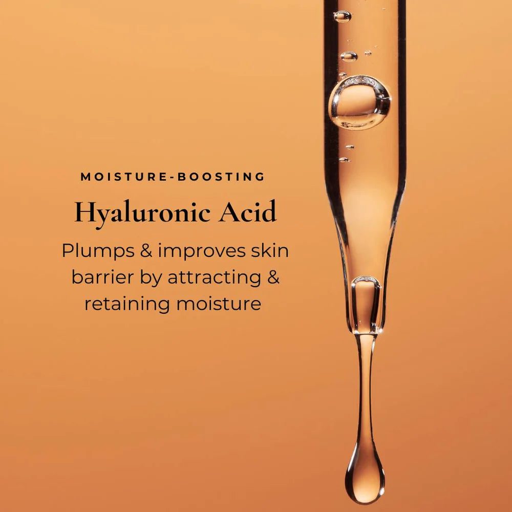 Concentrated hyaluronic acid texture of Le Mieux Hyaluronic Serum showing fast-absorbing hydration power.