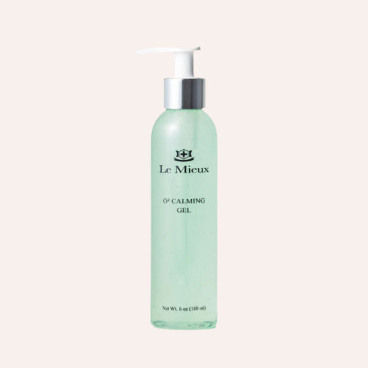 Le Mieux O2 Calming Gel lightweight soothing gel that hydrates, cools, and calms sensitive or irritated skin.