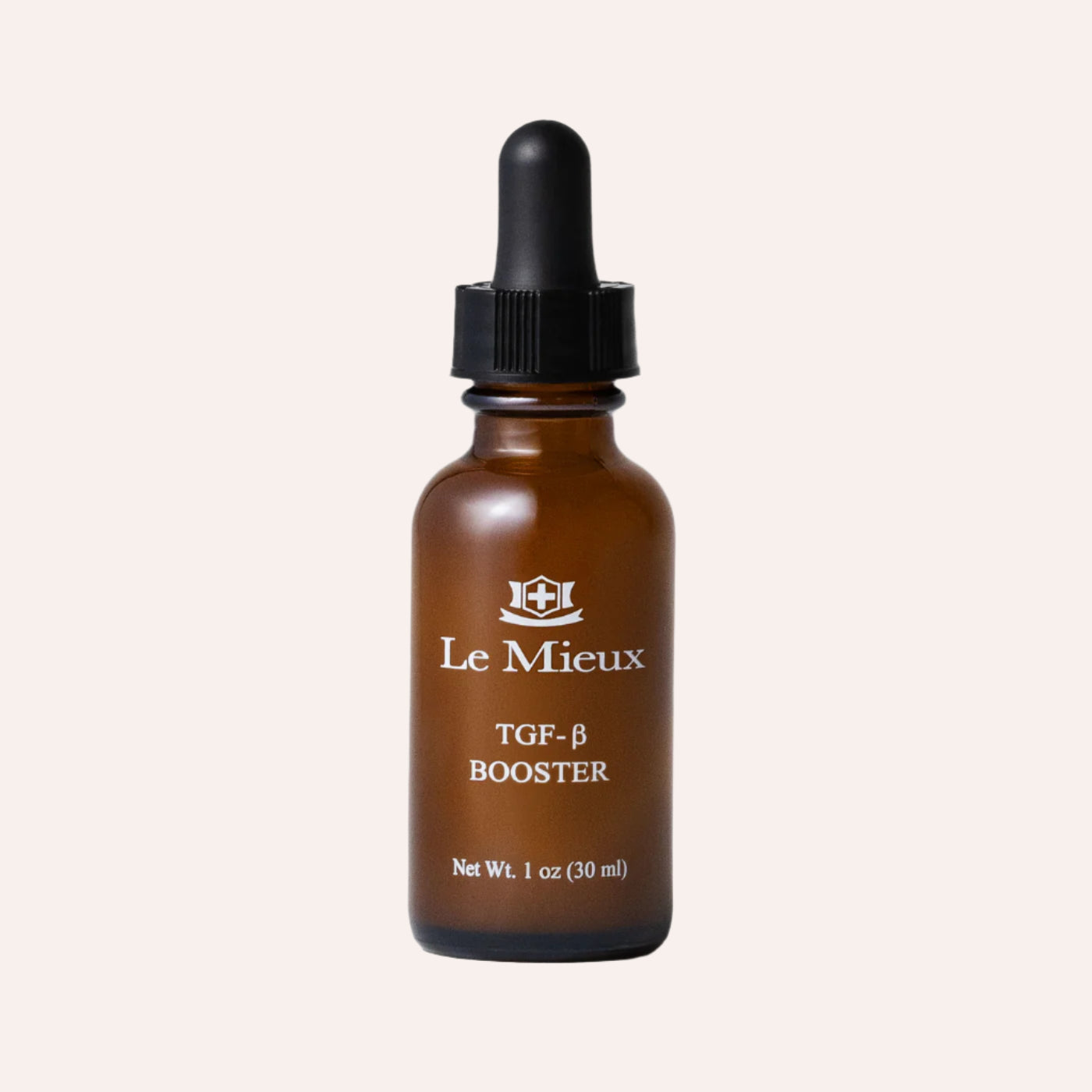 Le Mieux TGF-B Booster anti-aging serum with transforming growth factor to improve firmness, elasticity, and smoothness.